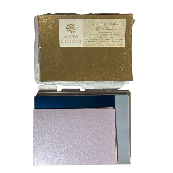 Anna Griffin Metallic Cards Layers Envelopes Box 38 Each + Addl Open Box Items - Picture 6 of 14